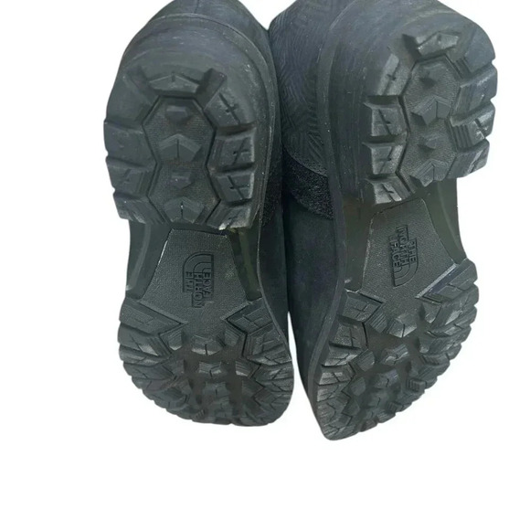 The North Face Bridgeton Waterproof Leather Zip Booties Sz 9 Wool Trim Winter - Picture 7 of 8